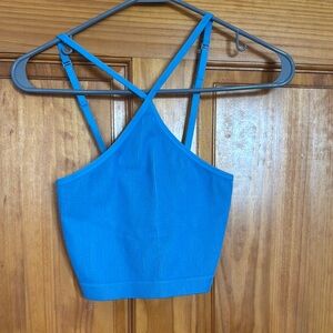 Target Blue Crop Top